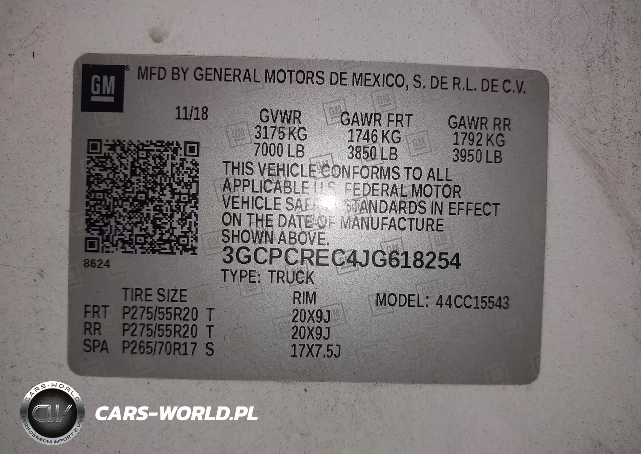 2018 Chevrolet Silverado 1500 1Lt VIN:3GCPCREC4JG618254 - 9