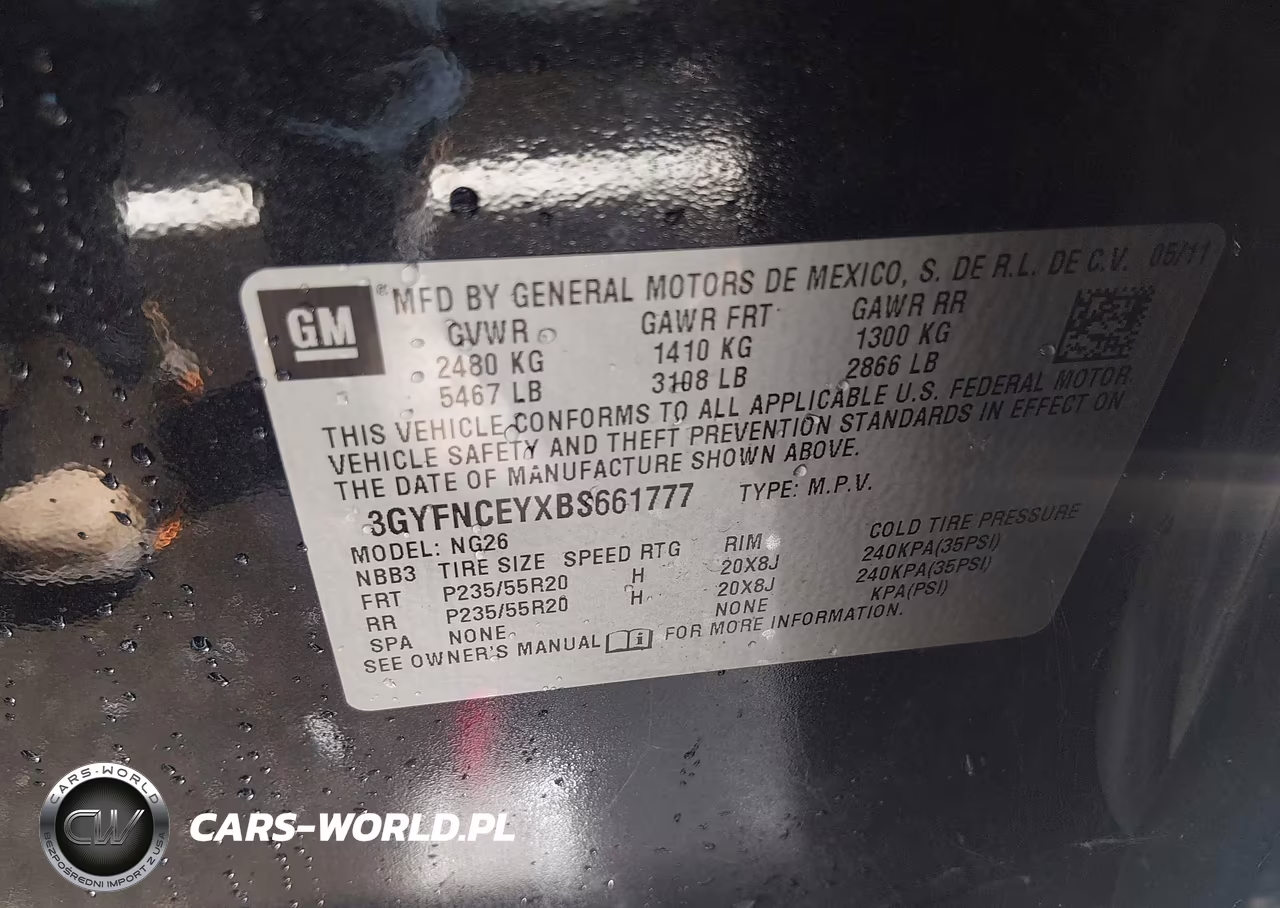 2011 Cadillac Srx Premium Collection VIN:3GYFNCEYXBS661777 - 9