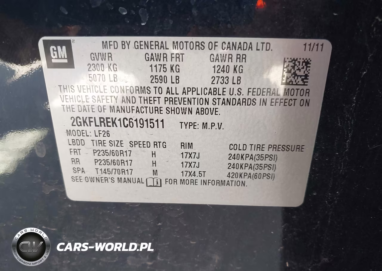 2012 GMC Terrain Sle-1 VIN:2GKFLREK1C6191511 - 9
