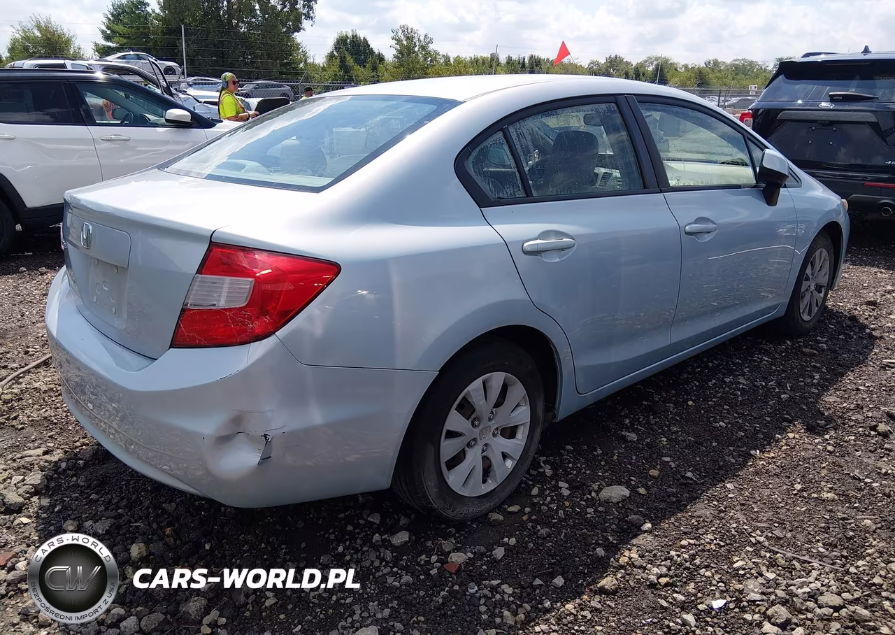 2012 Honda Civic Lx VIN:19XFB2F51CE048119 - 4