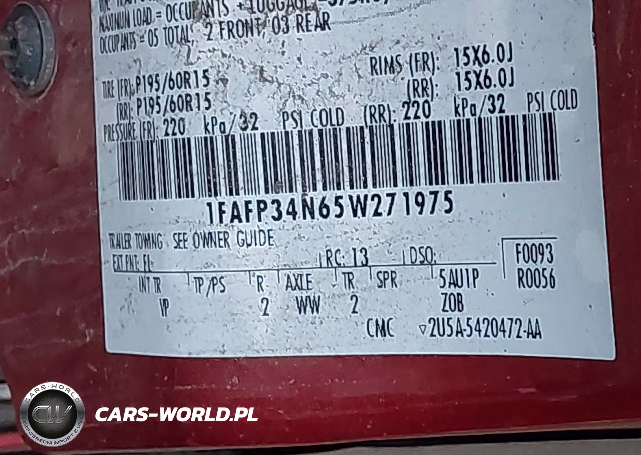 2005 Ford Focus Zx4 VIN:1FAFP34N65W271975 - 9
