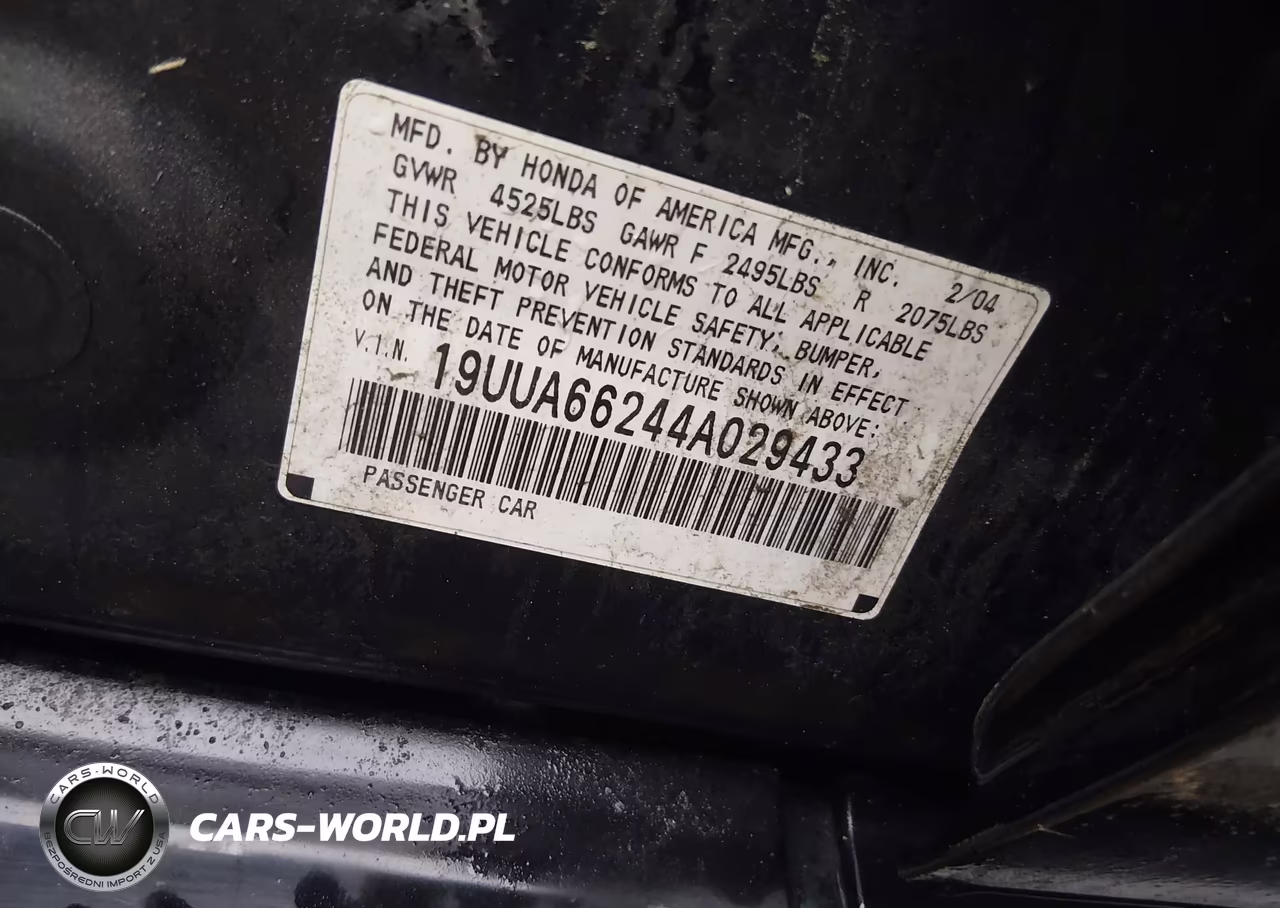 2004 Acura Tl VIN:19UUA66244A029433 - 9