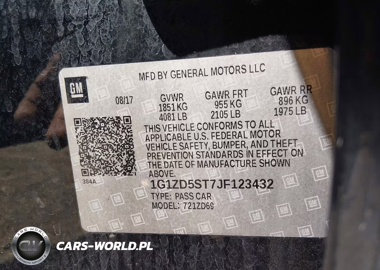 2018 Chevrolet Malibu Lt VIN:1G1ZD5ST7JF123432 - 9