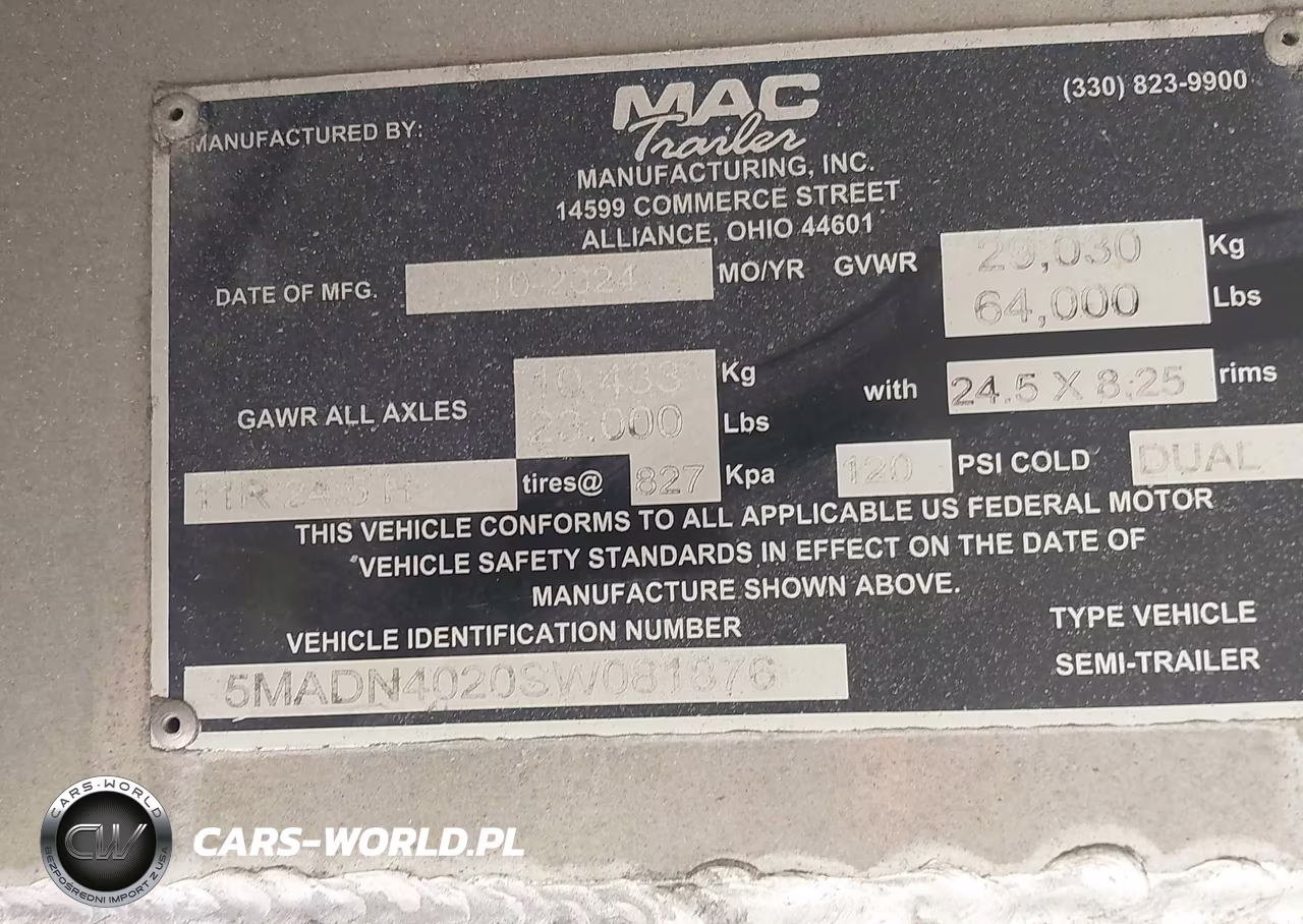 2025 Mac Trailer Mfg Unknown VIN:5MADN4020SW081876 - 8