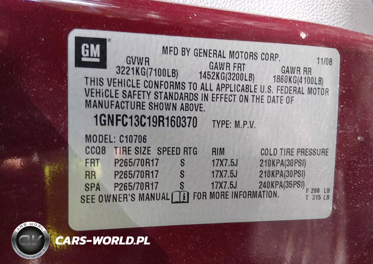 2009 Chevrolet Tahoe Ls VIN:1GNFC13C19R160370 - 9