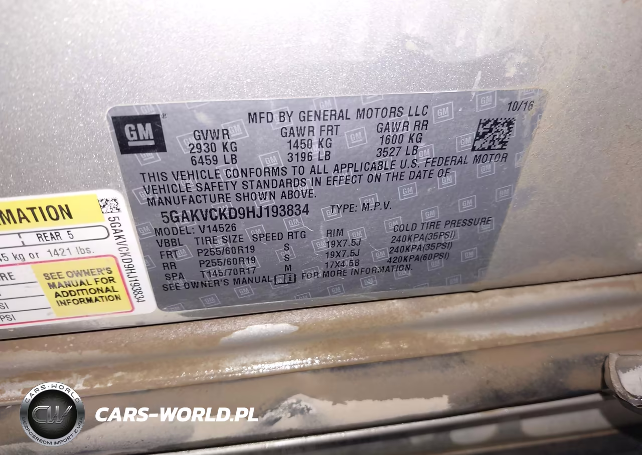2017 Buick Enclave Premium VIN:5GAKVCKD9HJ193834 - 9