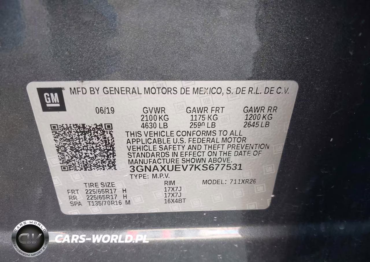 2019 Chevrolet Equinox Lt VIN:3GNAXUEV7KS677531 - 9