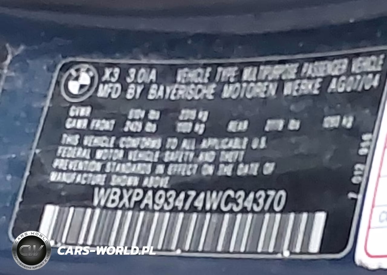 2004 BMW X3 3.0I VIN:WBXPA93474WC34370 - 9
