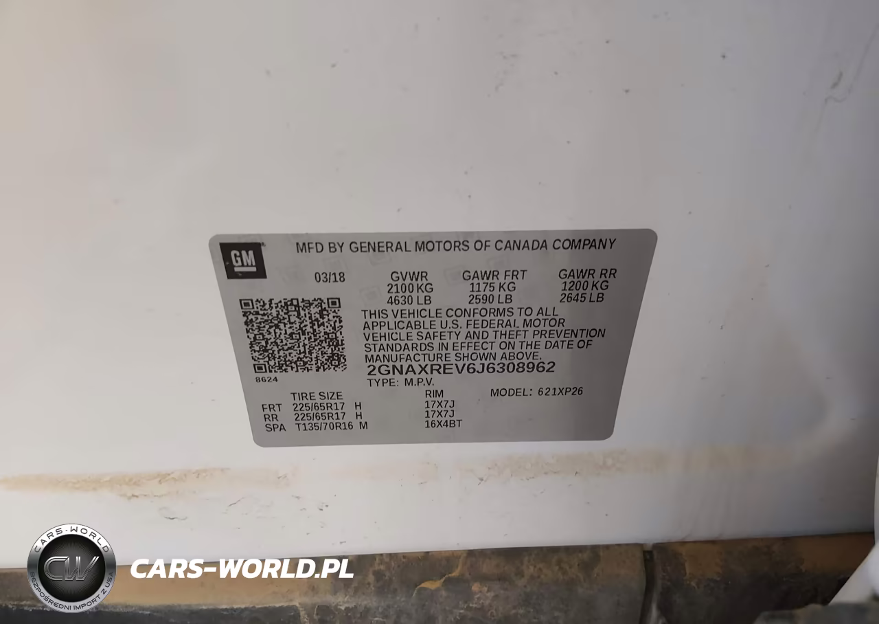 2018 Chevrolet Equinox Ls VIN:2GNAXREV6J6308962 - 9