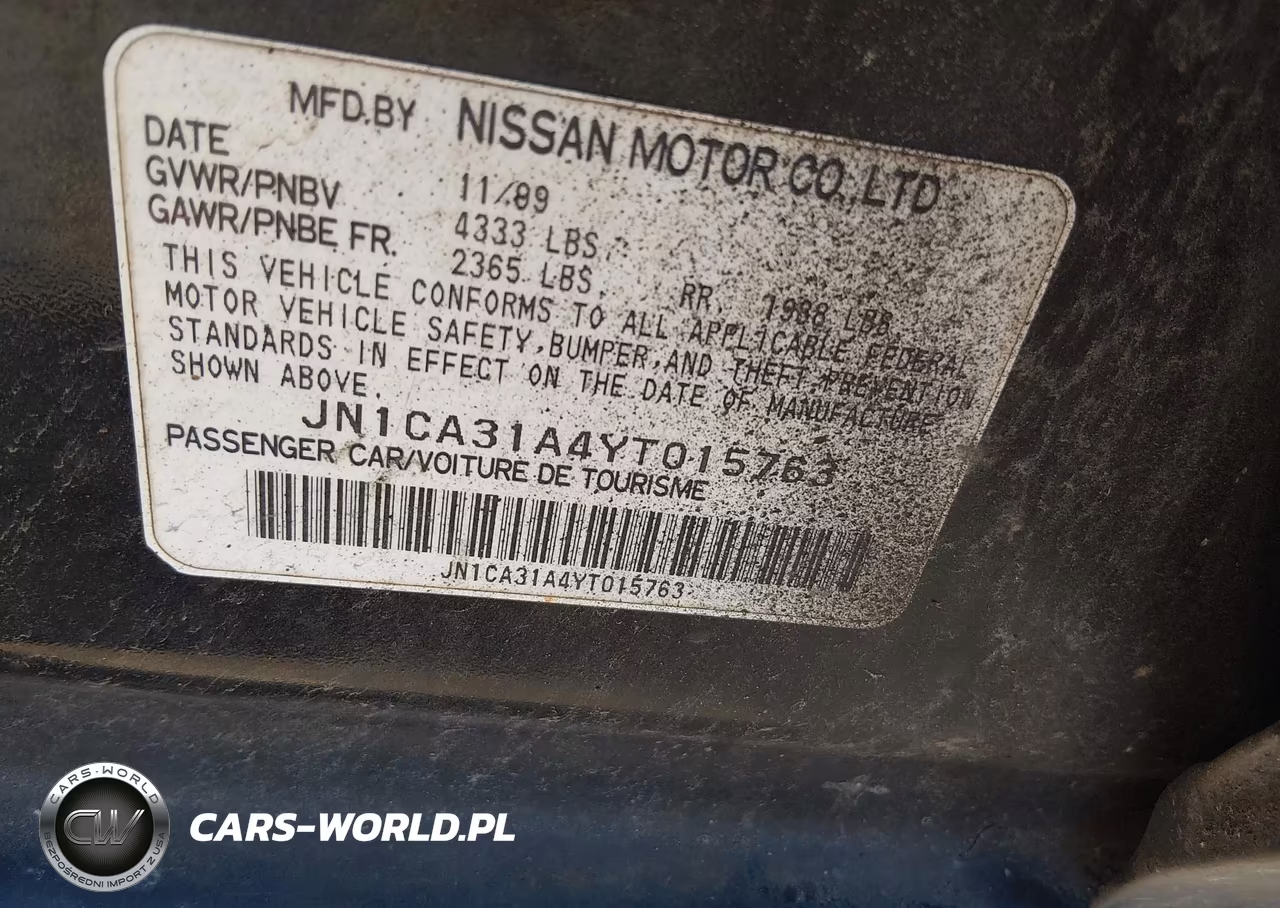 2000 Nissan Maxima Gle-Gxe-Se VIN:JN1CA31A4YT015763 - 9