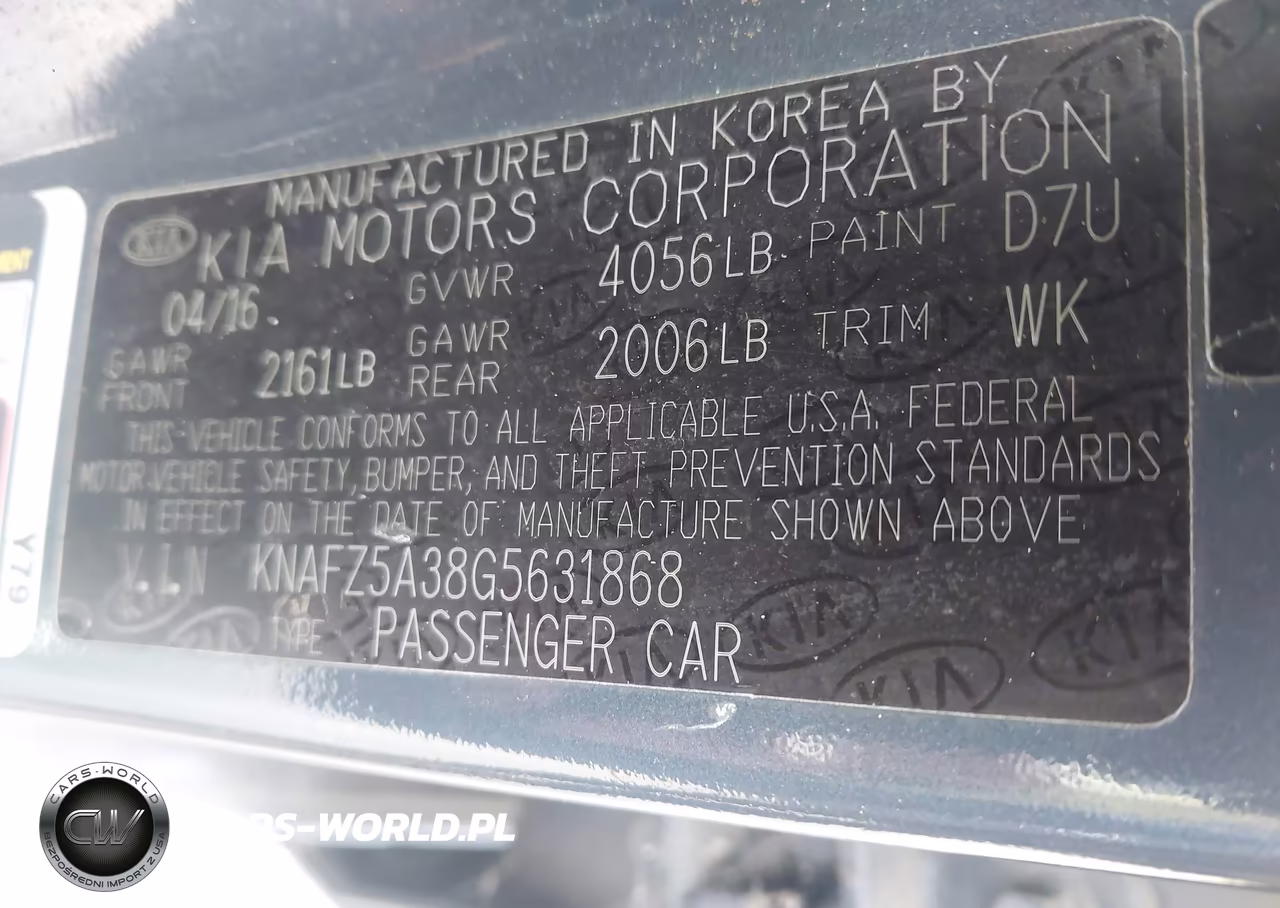2016 Kia Forte Sx VIN:KNAFZ5A38G5631868 - 9