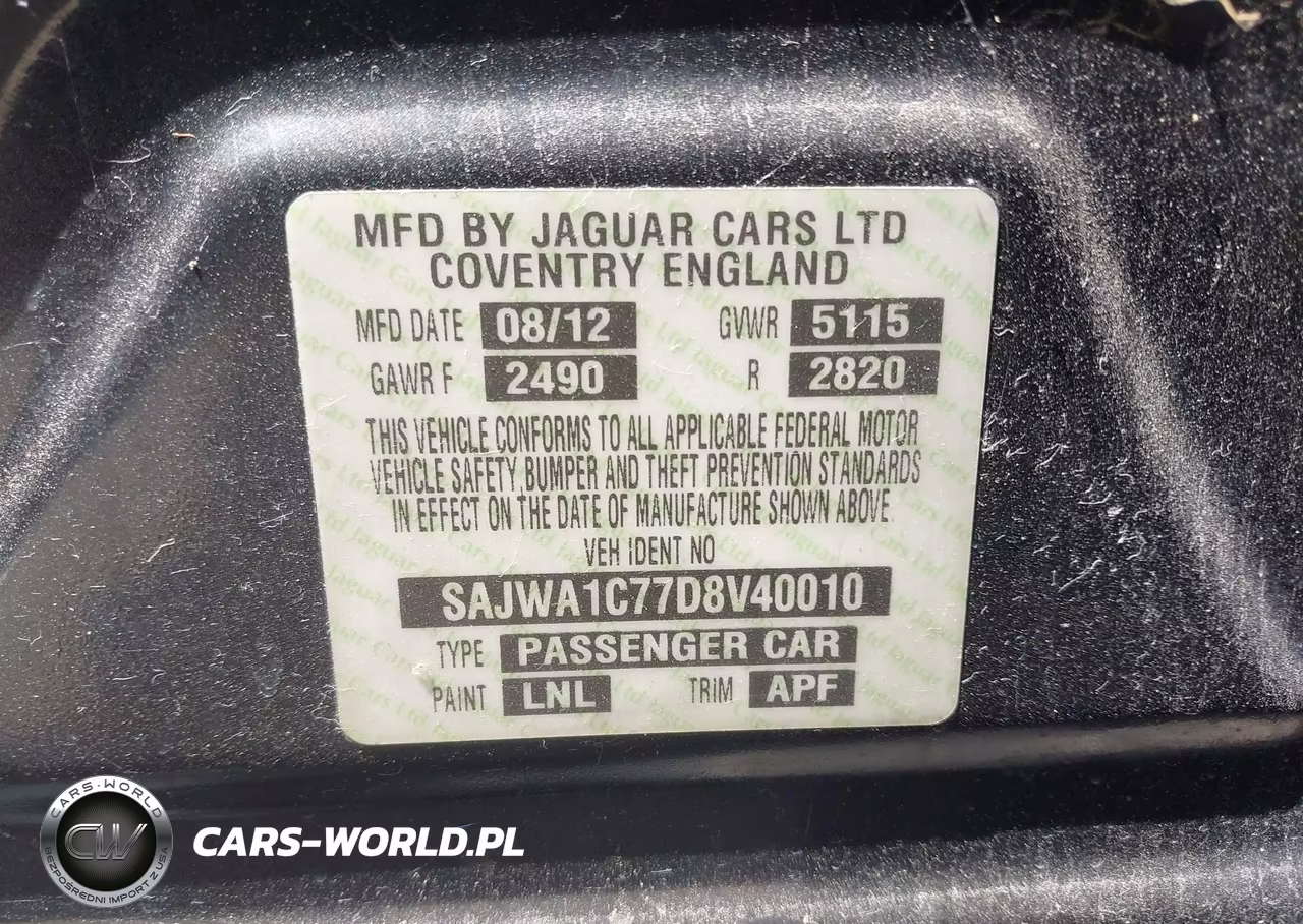 2013 Jaguar Xj VIN:SAJWA1C77D8V40010 - 9