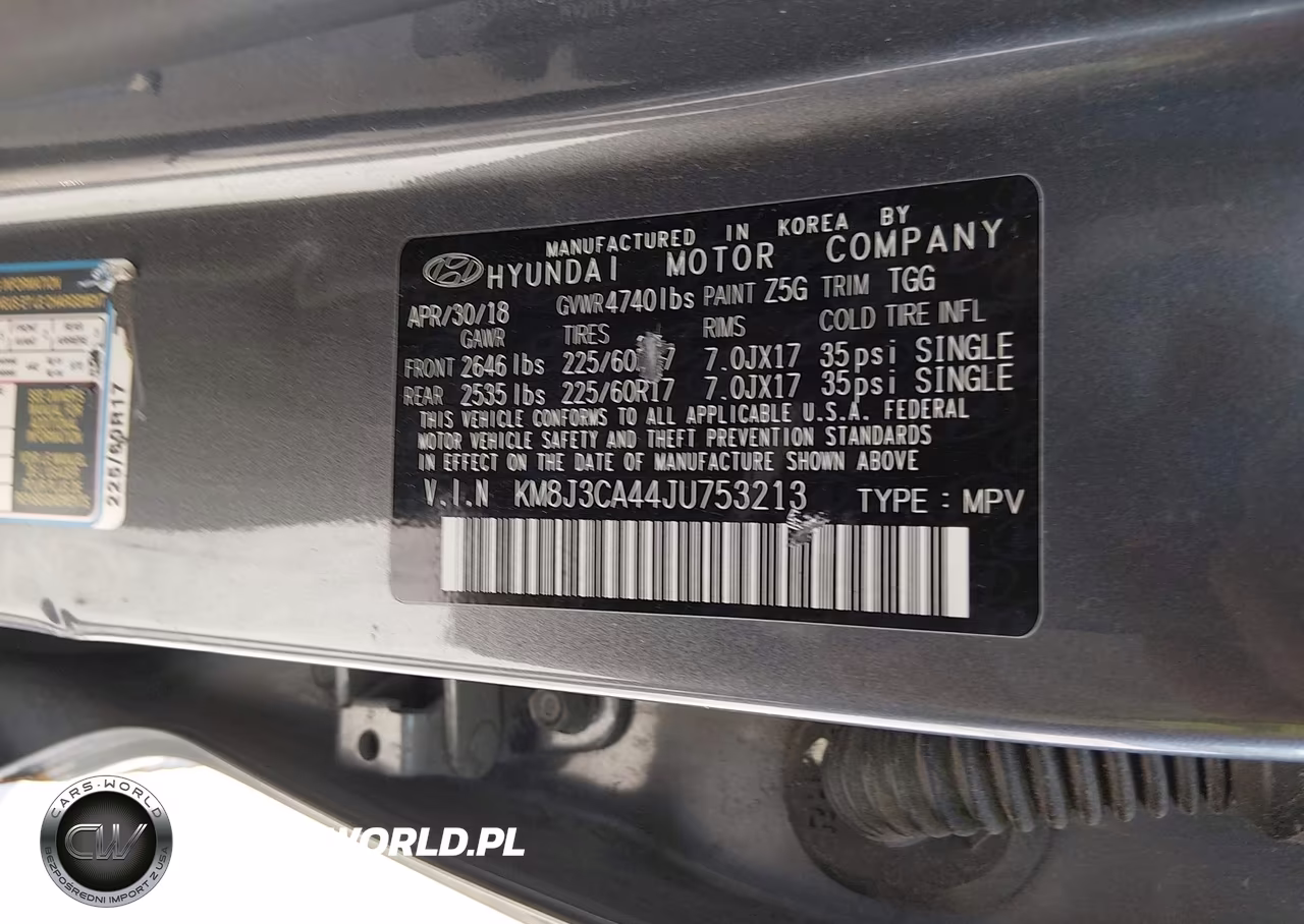 2018 Hyundai Tucson Sel VIN:KM8J3CA44JU753213 - 9