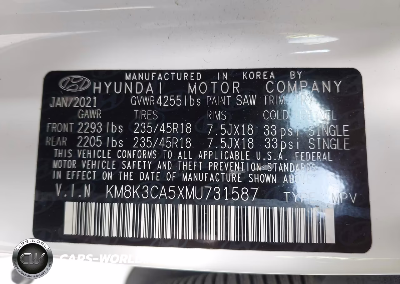 2021 Hyundai Kona Limited VIN:KM8K3CA5XMU731587 - 9