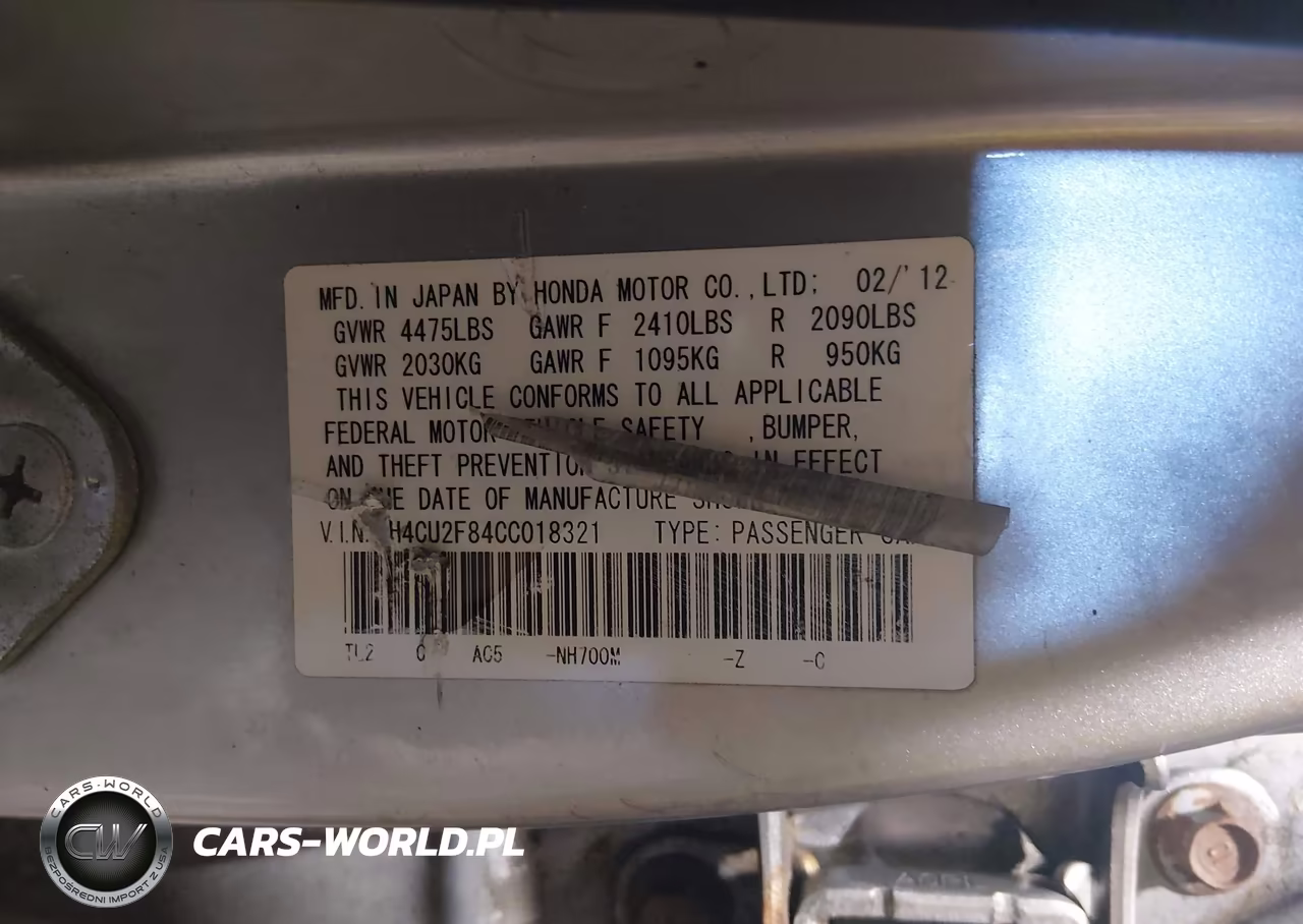 2012 Acura Tsx 2.4 VIN:JH4CU2F84CC018321 - 9