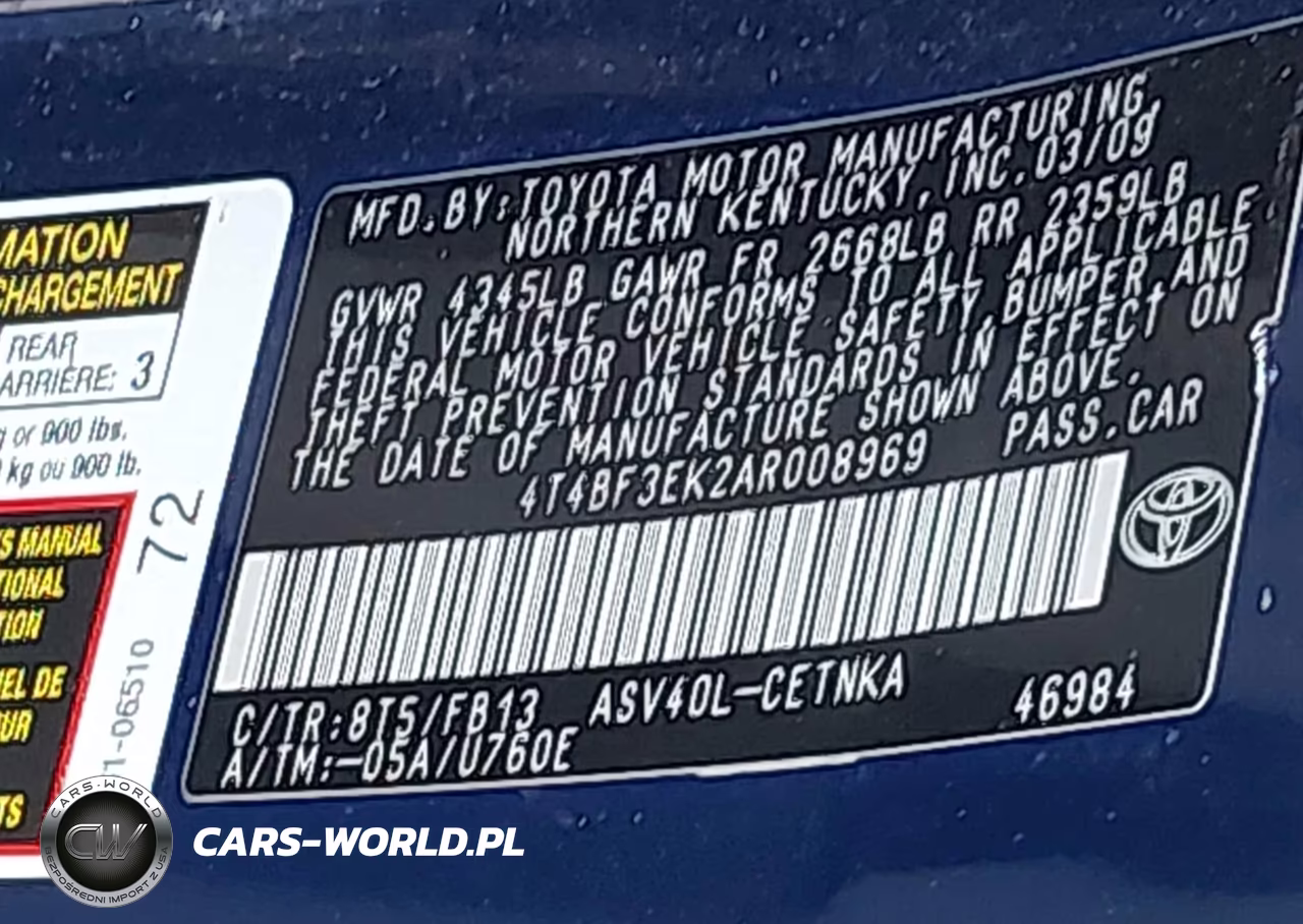 2010 Toyota Camry VIN:4T4BF3EK2AR008969 - 9