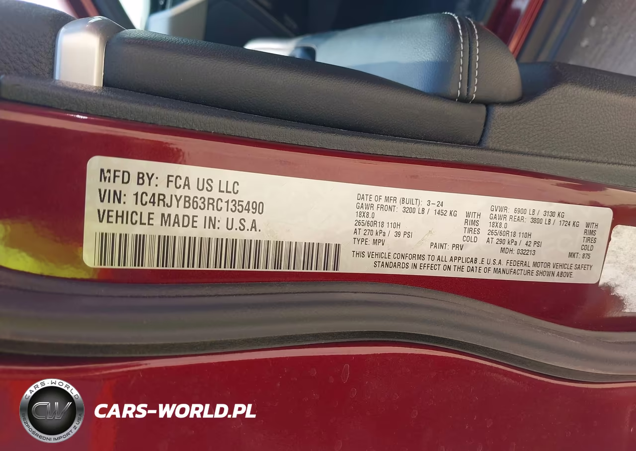 2024 Jeep Grand Cherokee 4Xe VIN:1C4RJYB63RC135490 - 9