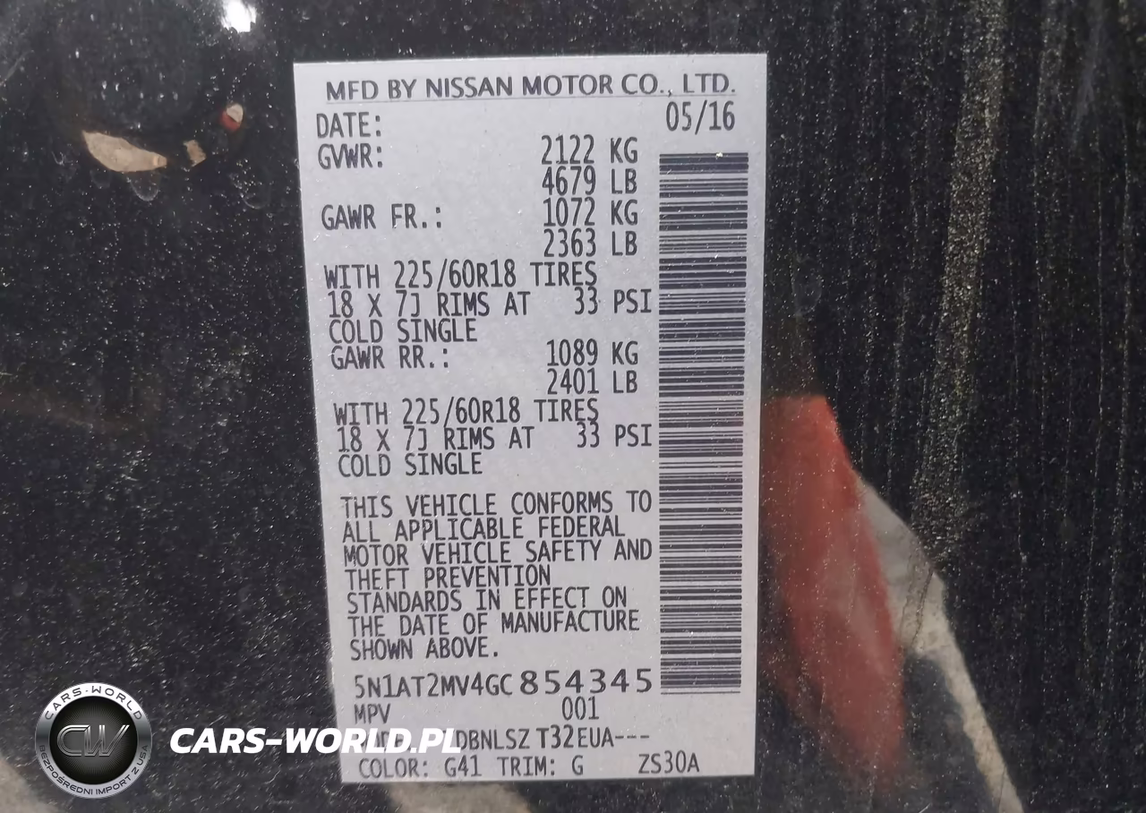 2016 Nissan Rogue Sl VIN:5N1AT2MV4GC854345 - 9