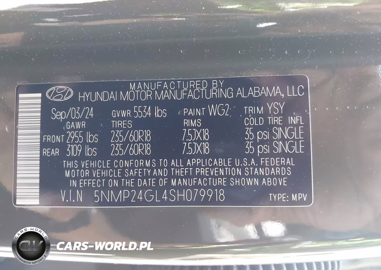 2025 Hyundai Santa Fe Sel VIN:5NMP24GL4SH079918 - 9