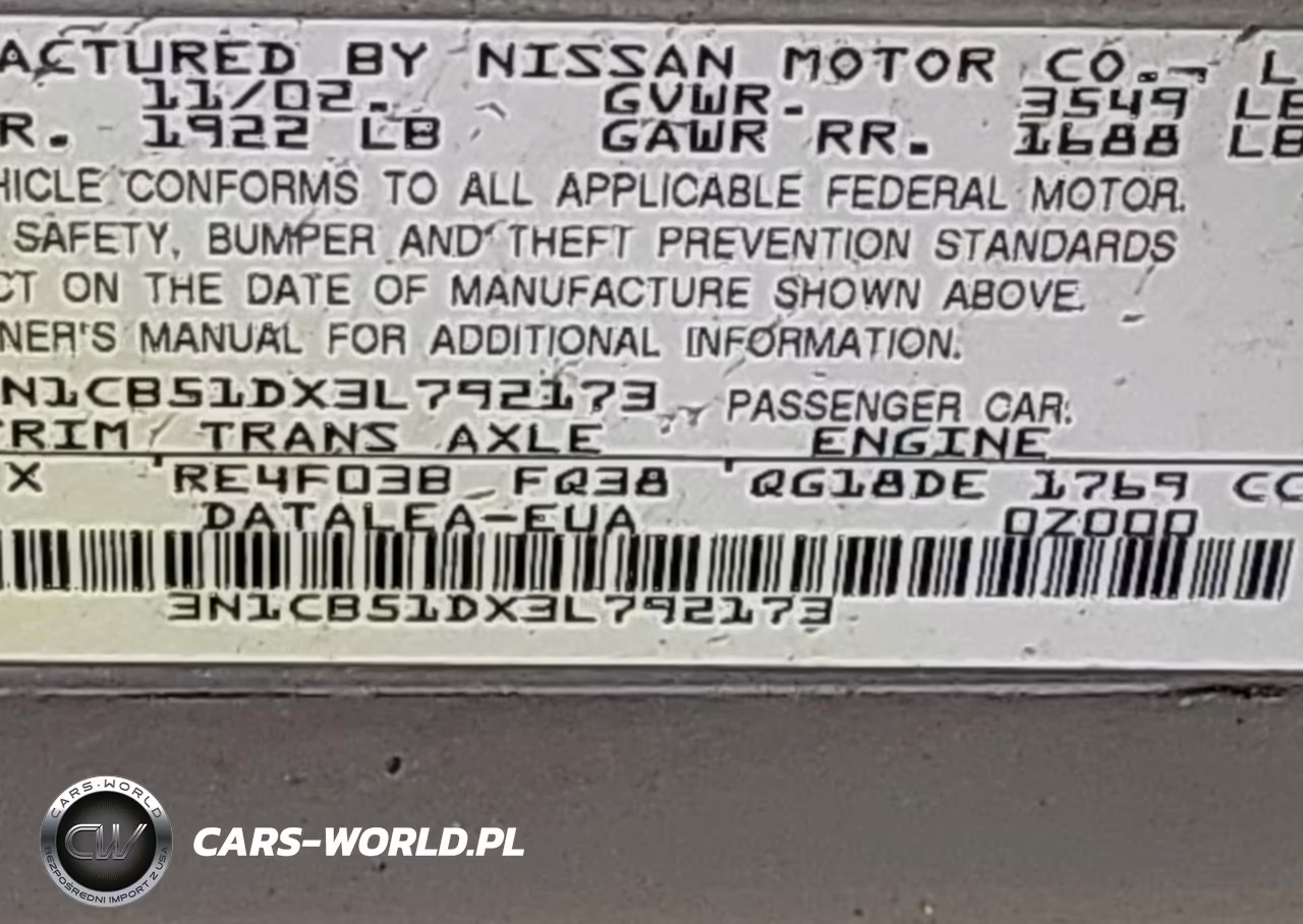 2003 Nissan Sentra Gxe VIN:3N1CB51DX3L792173 - 9
