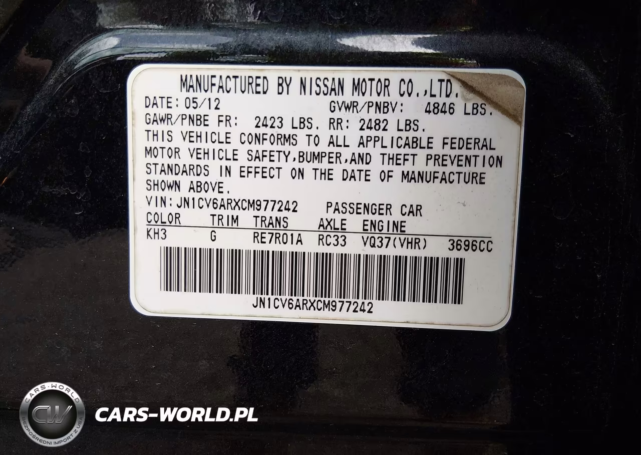 2012 Infiniti G37X VIN:JN1CV6ARXCM977242 - 9