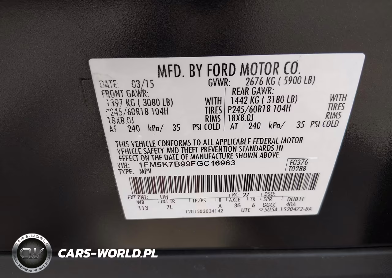 2015 Ford Explorer VIN:1FM5K7B99FGC16963 - 9