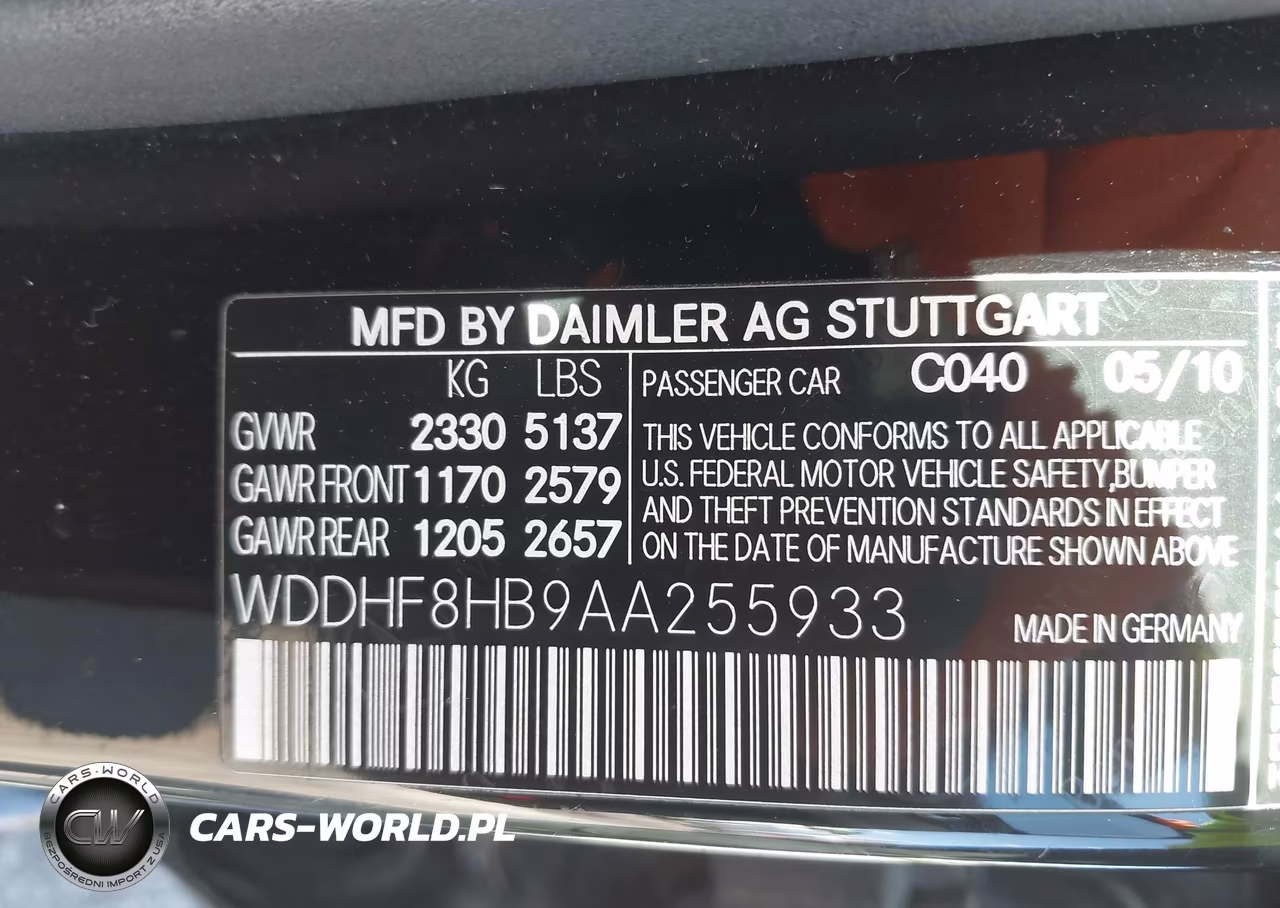 2010 Mercedes-Benz E 350 4Matic VIN:WDDHF8HB9AA255933 - 9