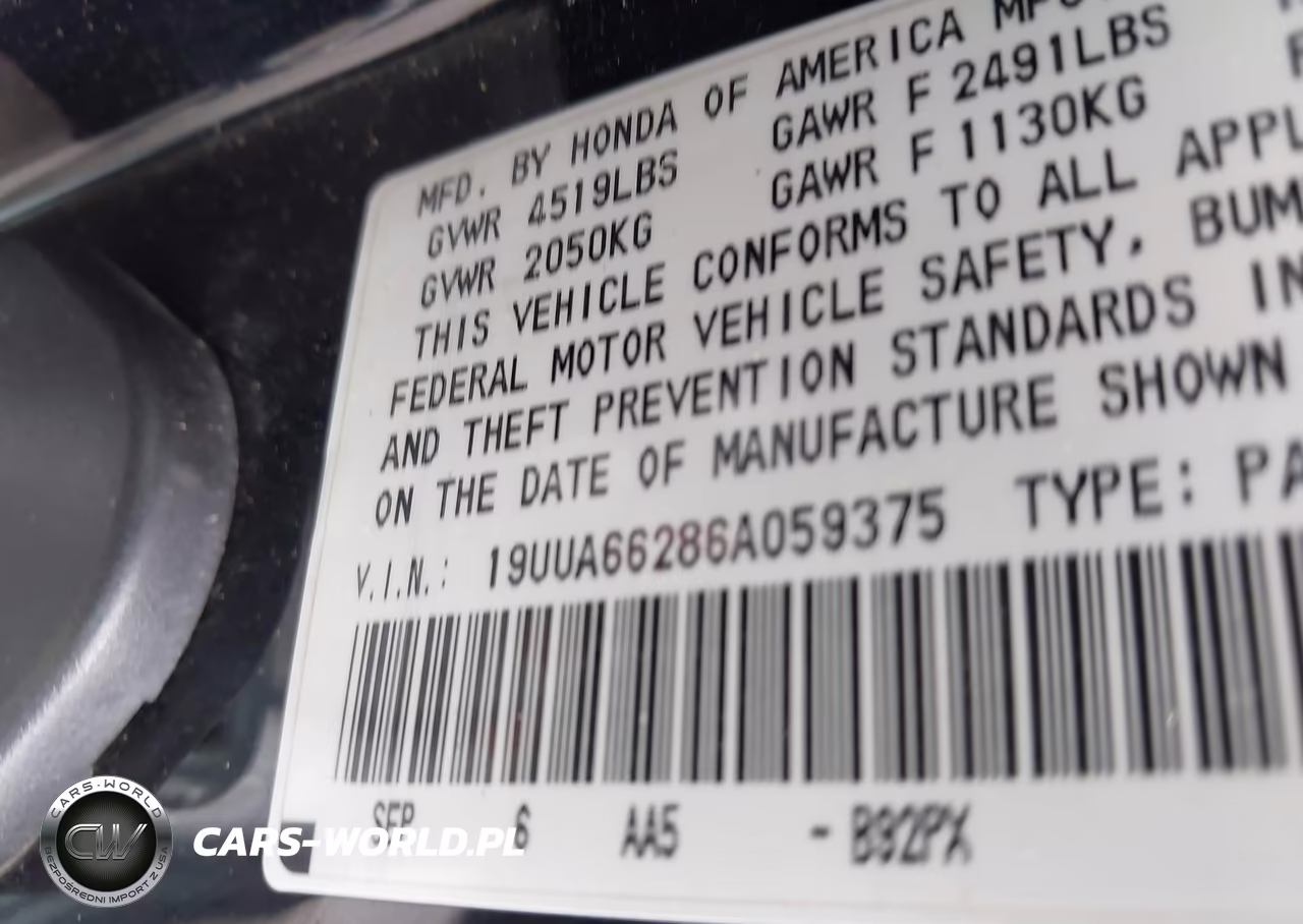 2006 Acura Tl VIN:19UUA66286A059375 - 9