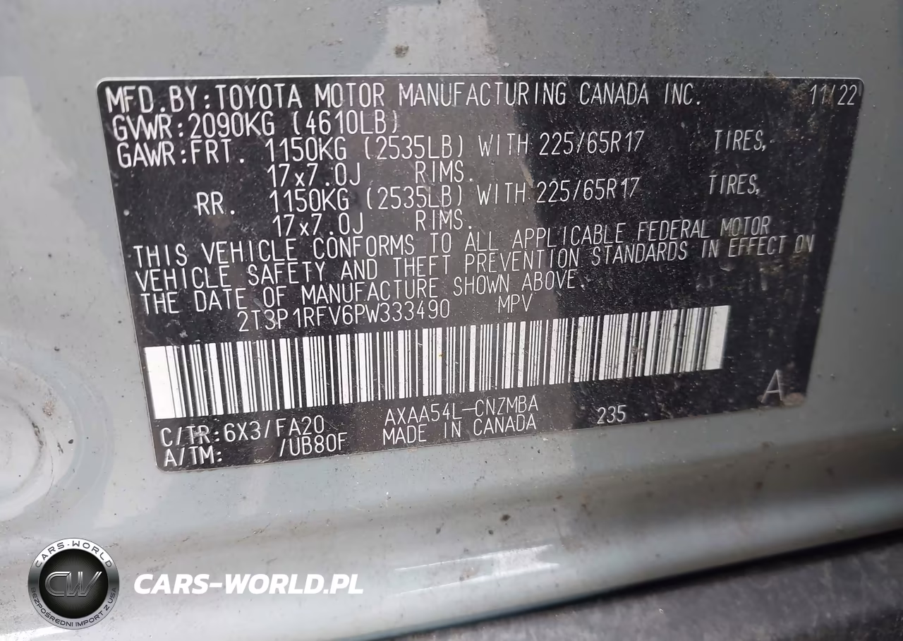 2023 Toyota Rav4 Xle VIN:2T3P1RFV6PW333490 - 9