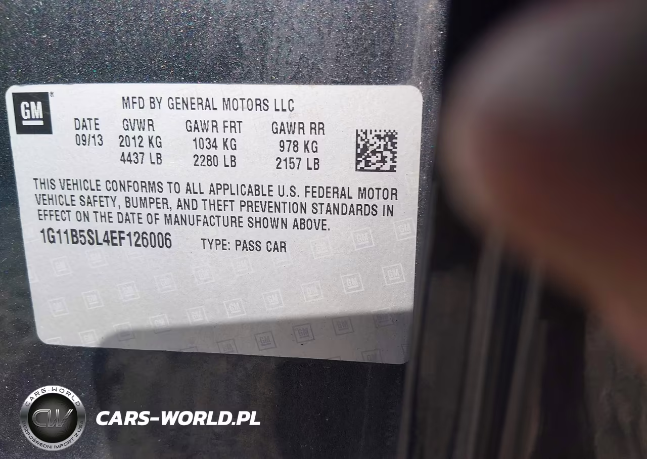2014 Chevrolet Malibu 1Ls VIN:1G11B5SL4EF126006 - 9