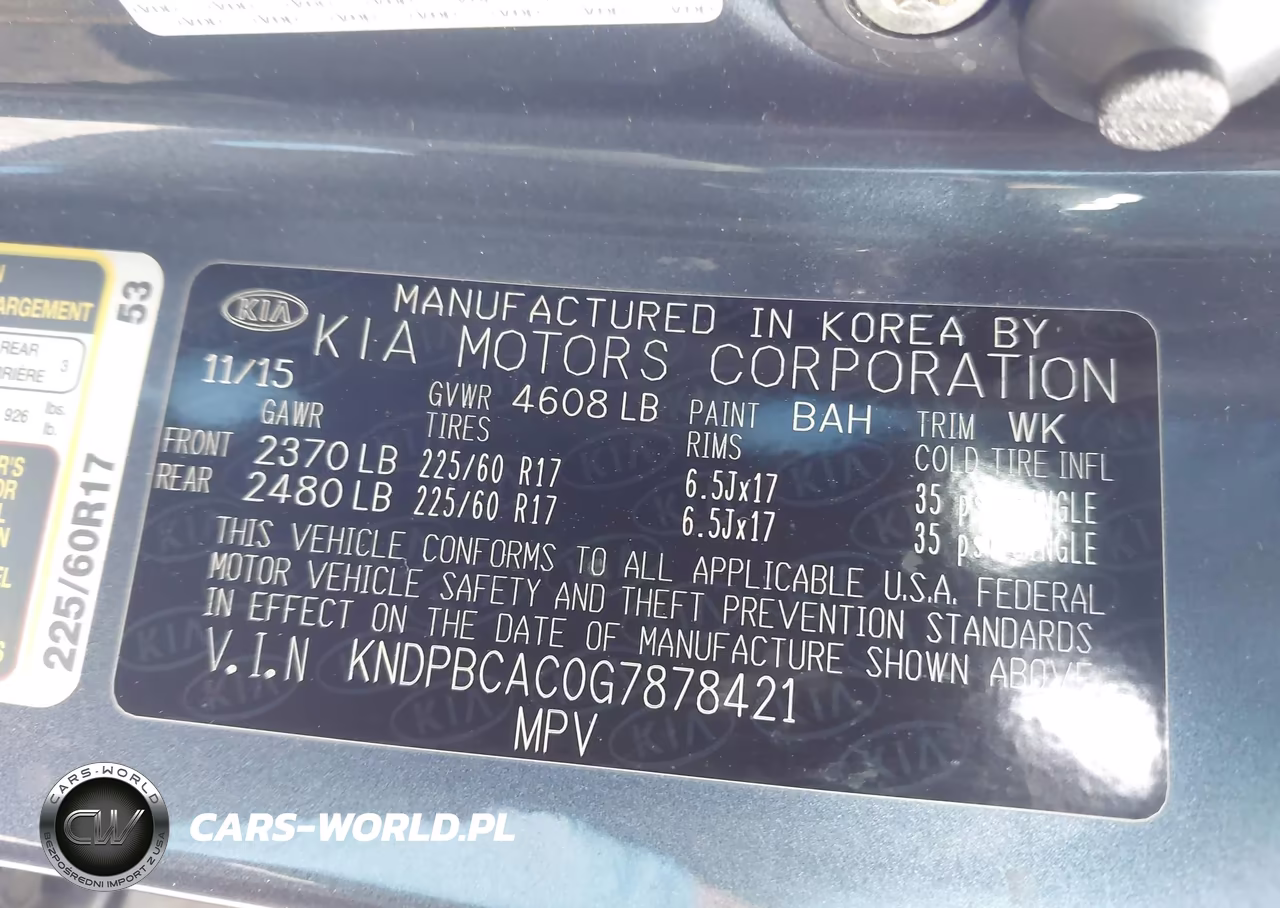 2016 Kia Sportage Lx VIN:KNDPBCAC0G7878421 - 9