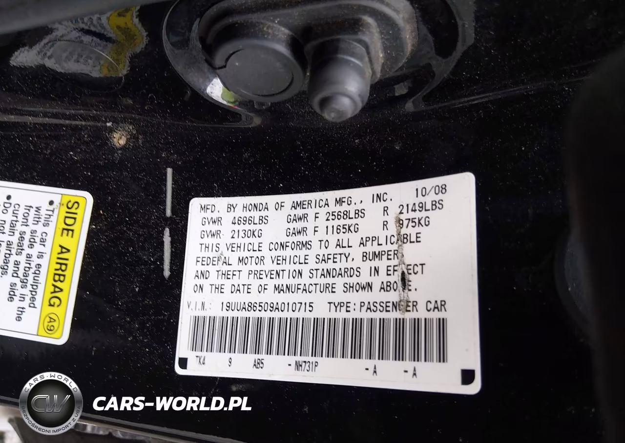 2009 Acura Tl 3.5 VIN:19UUA86509A010715 - 9