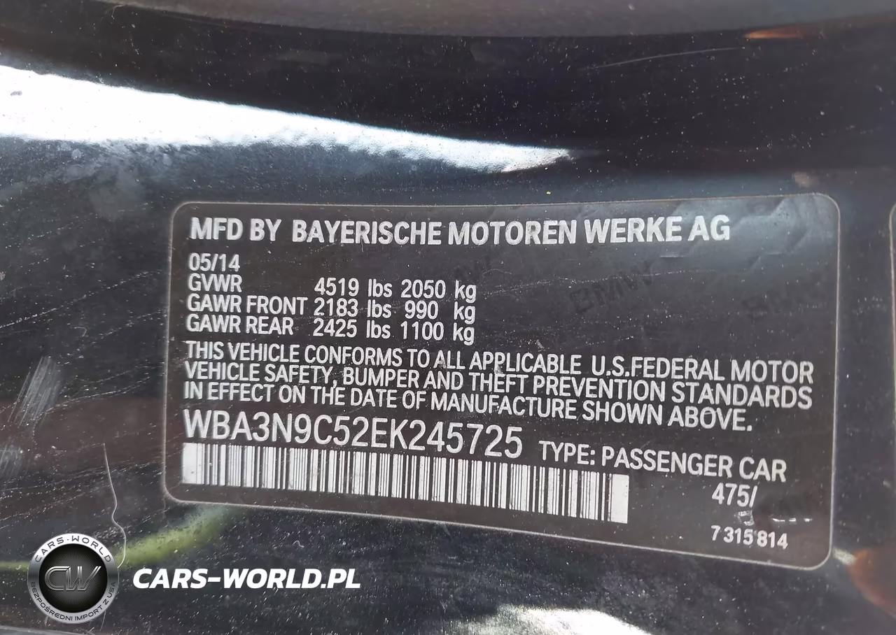 2014 BMW 428I xDrive VIN:WBA3N9C52EK245725 - 9