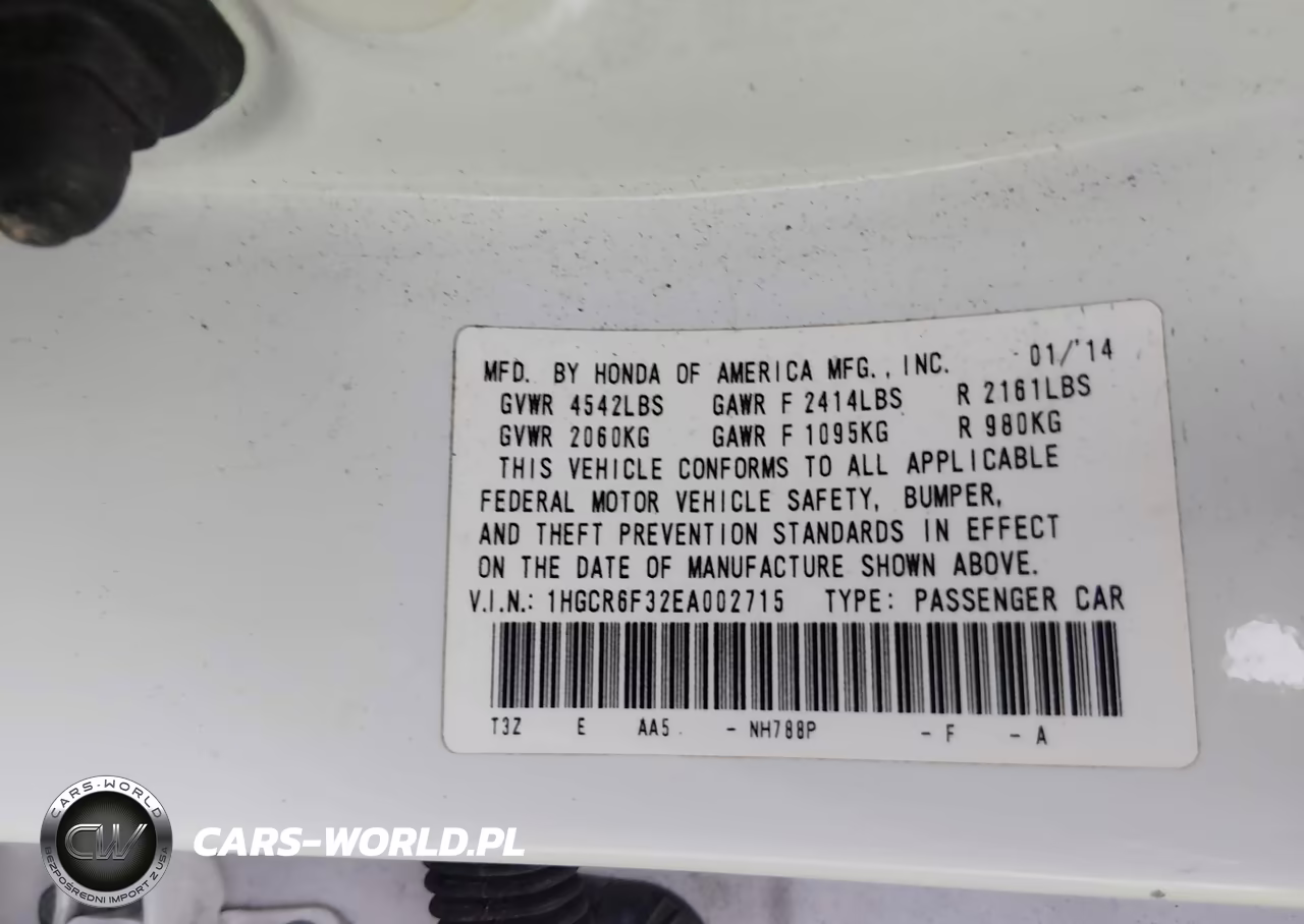 2014 Honda Accord Hybrid VIN:1HGCR6F32EA002715 - 9