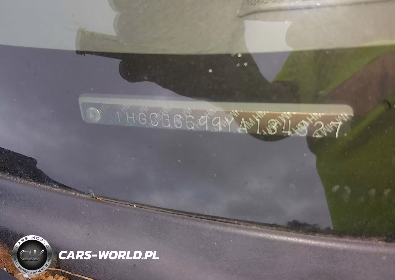 2000 Honda Accord 2.3 Se VIN:1HGCG6699YA134627 - 11