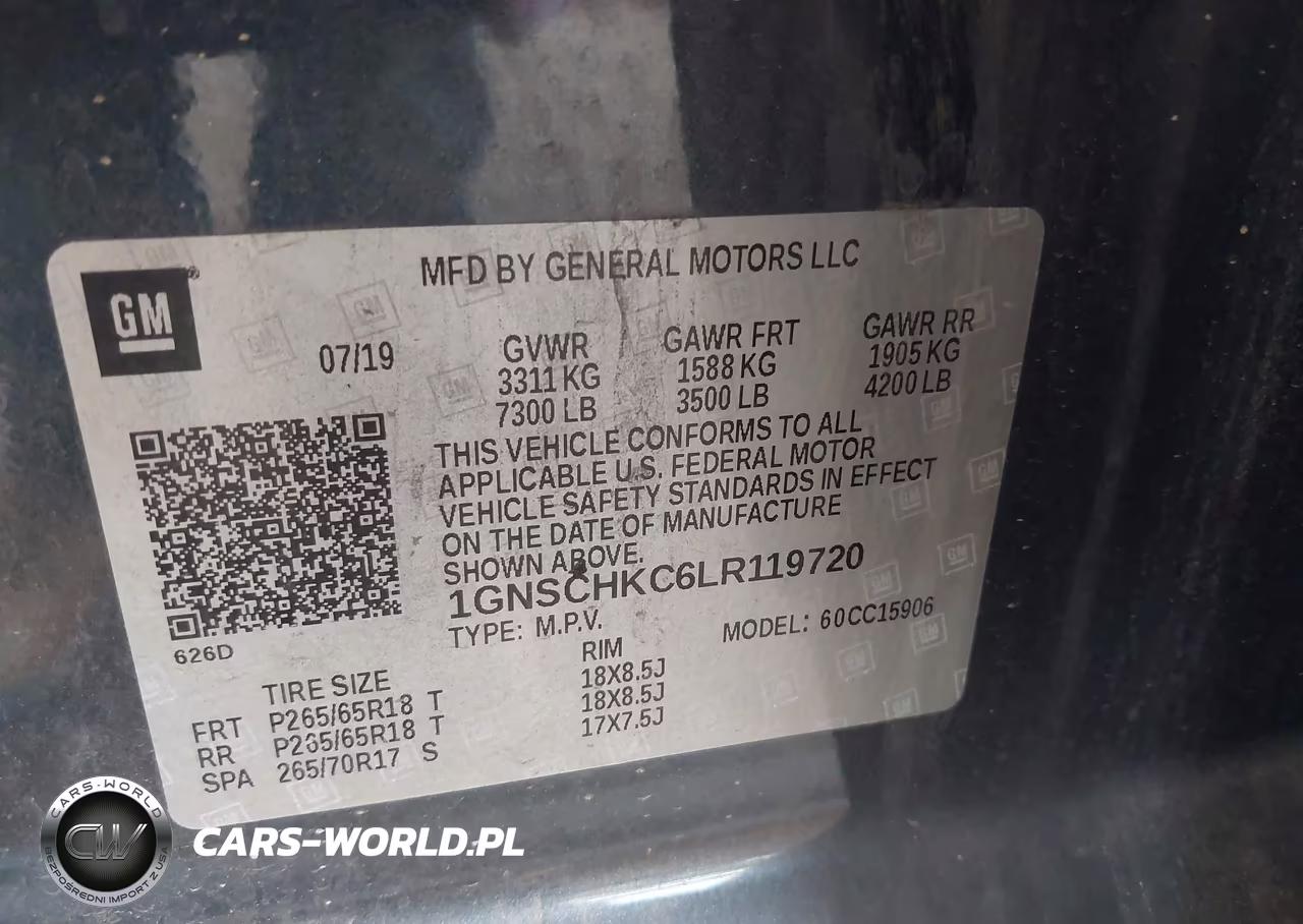 2020 Chevrolet Suburban 2Wd Lt VIN:1GNSCHKC6LR119720 - 9