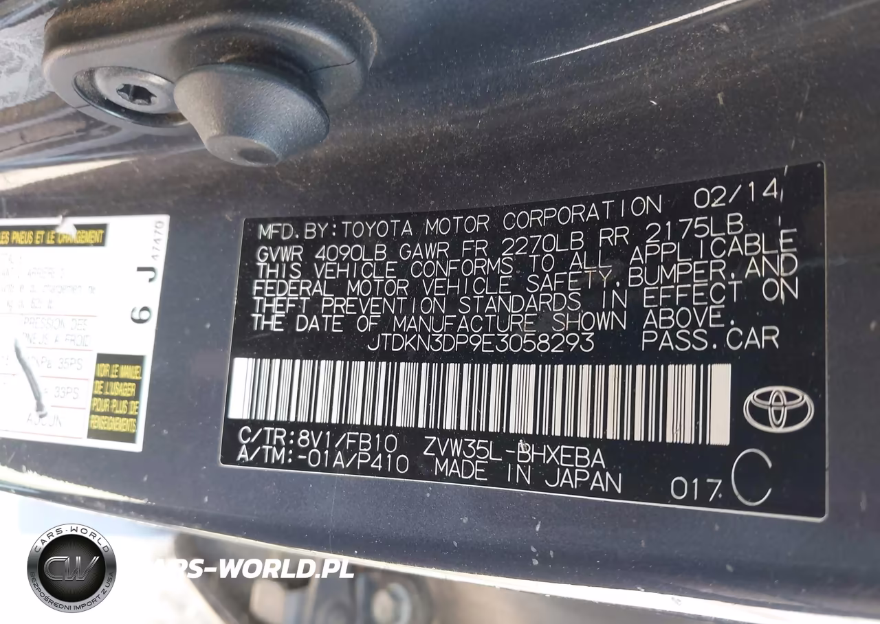 2014 Toyota Prius Plug-In VIN:JTDKN3DP9E3058293 - 9