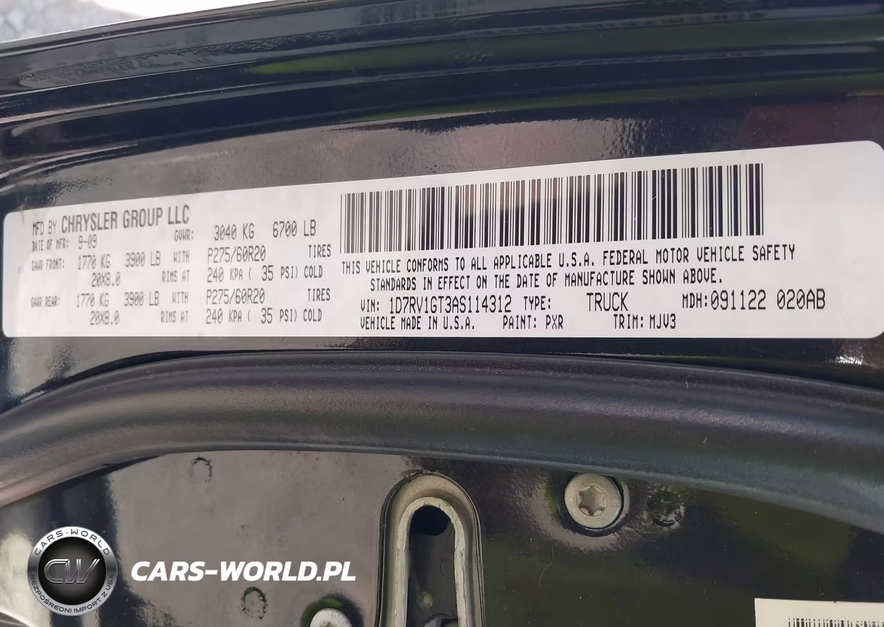 2010 Dodge Ram 1500 Slt-Sport-Trx VIN:1D7RV1GT3AS114312 - 9