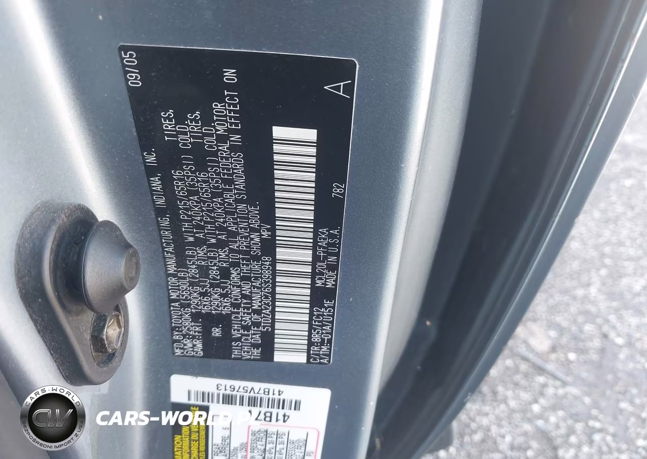 2006 Toyota Sienna Le VIN:5TDZA23C76S398948 - 9