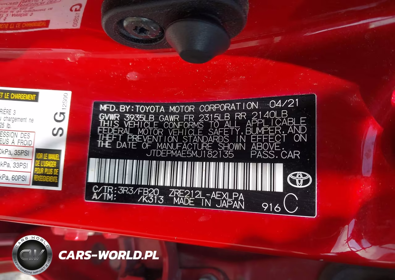 2021 Toyota Corolla Le VIN:JTDEPMAE5MJ182135 - 9