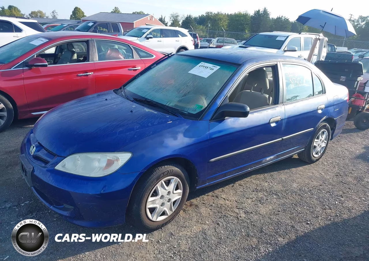 2004 Honda Civic Vp VIN:2HGES16324H631052 - 2