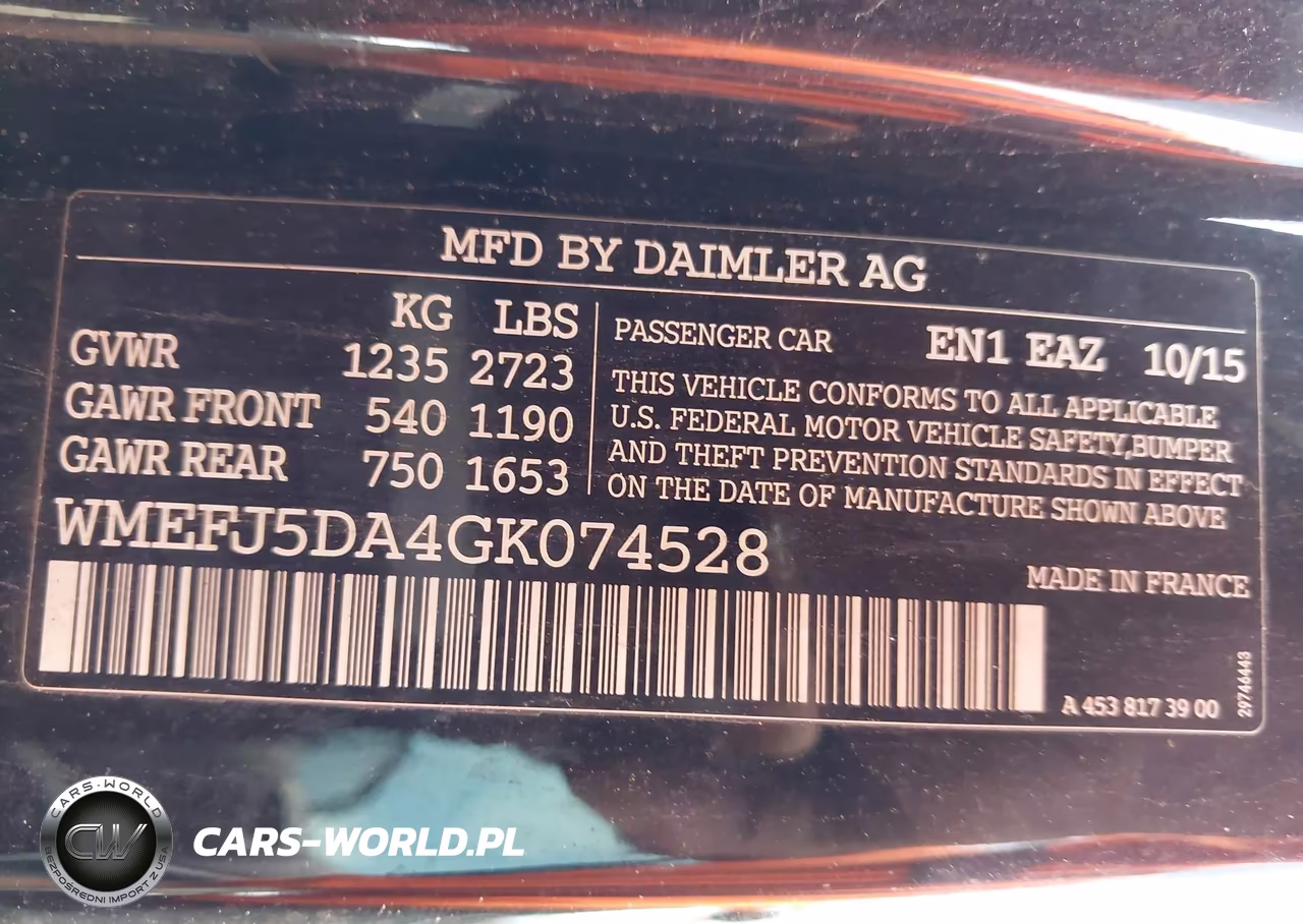 2016 Smart Fortwo Passion-Prime-Proxy-Pure VIN:WMEFJ5DA4GK074528 - 9