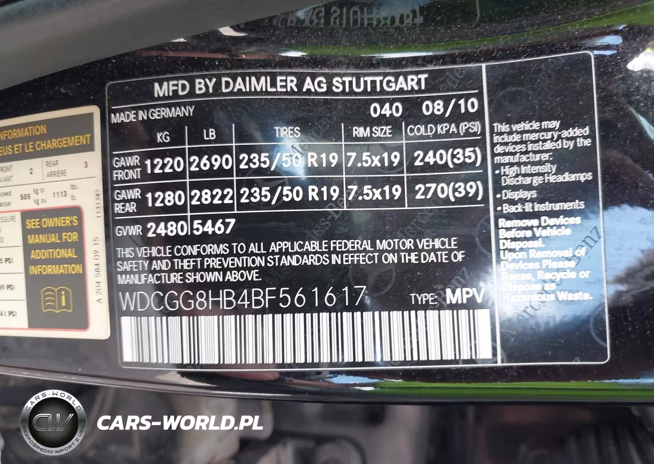 2011 Mercedes-Benz Glk 350 4Matic VIN:WDCGG8HB4BF561617 - 9