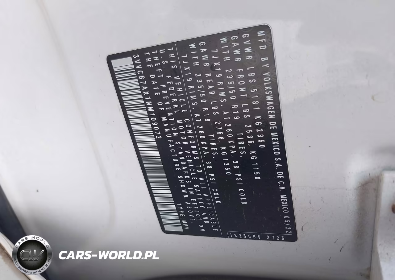 2022 Volkswagen Tiguan 2.0T Se R-Line Black VIN:3VVCB7AX7NM109072 - 9