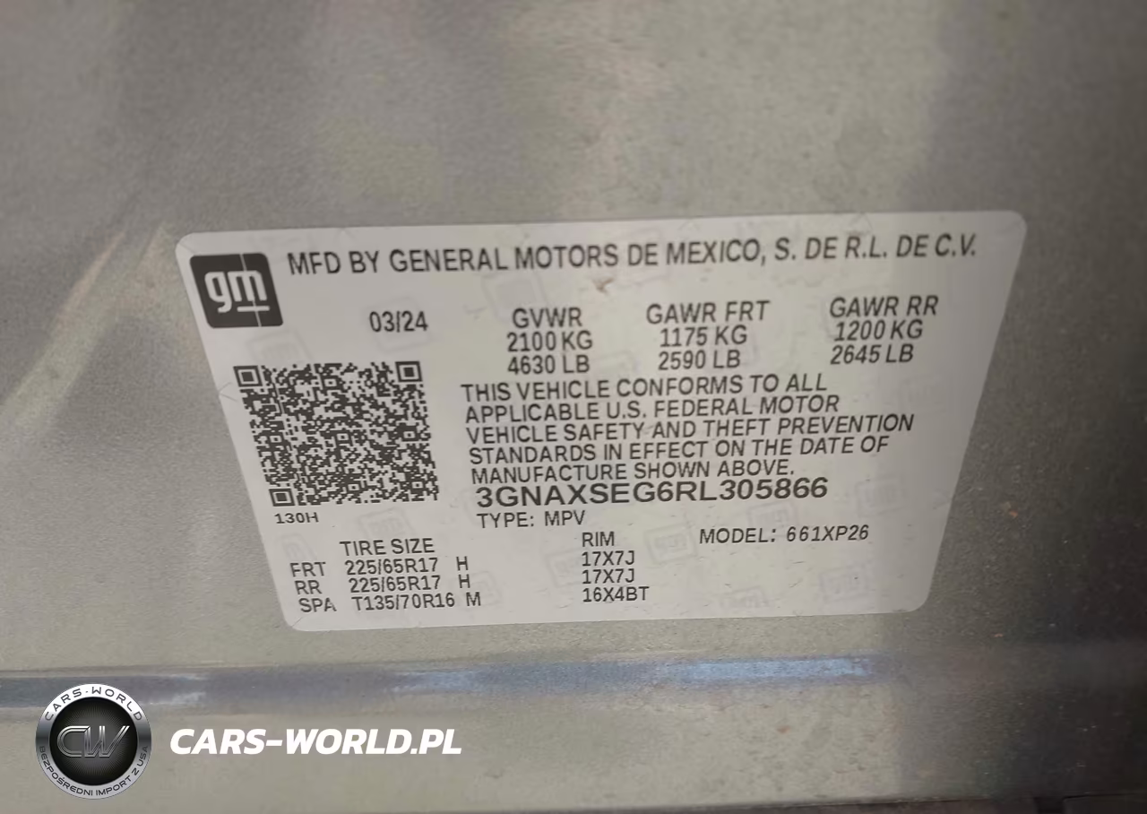 2024 Chevrolet Equinox Awd Ls VIN:3GNAXSEG6RL305866 - 9