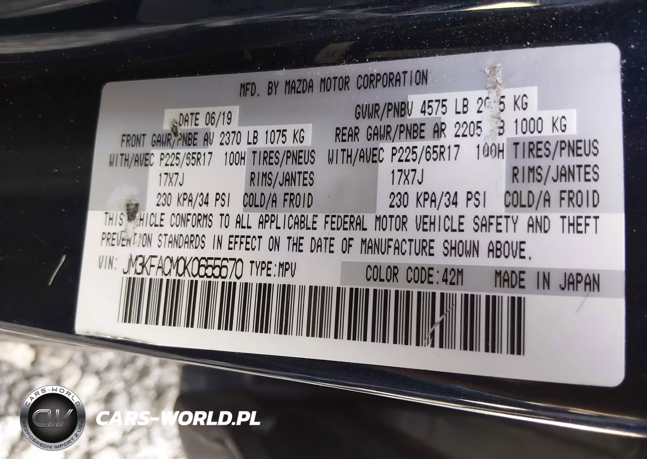 2019 Mazda Cx-5 Touring VIN:JM3KFACM0K0655670 - 9