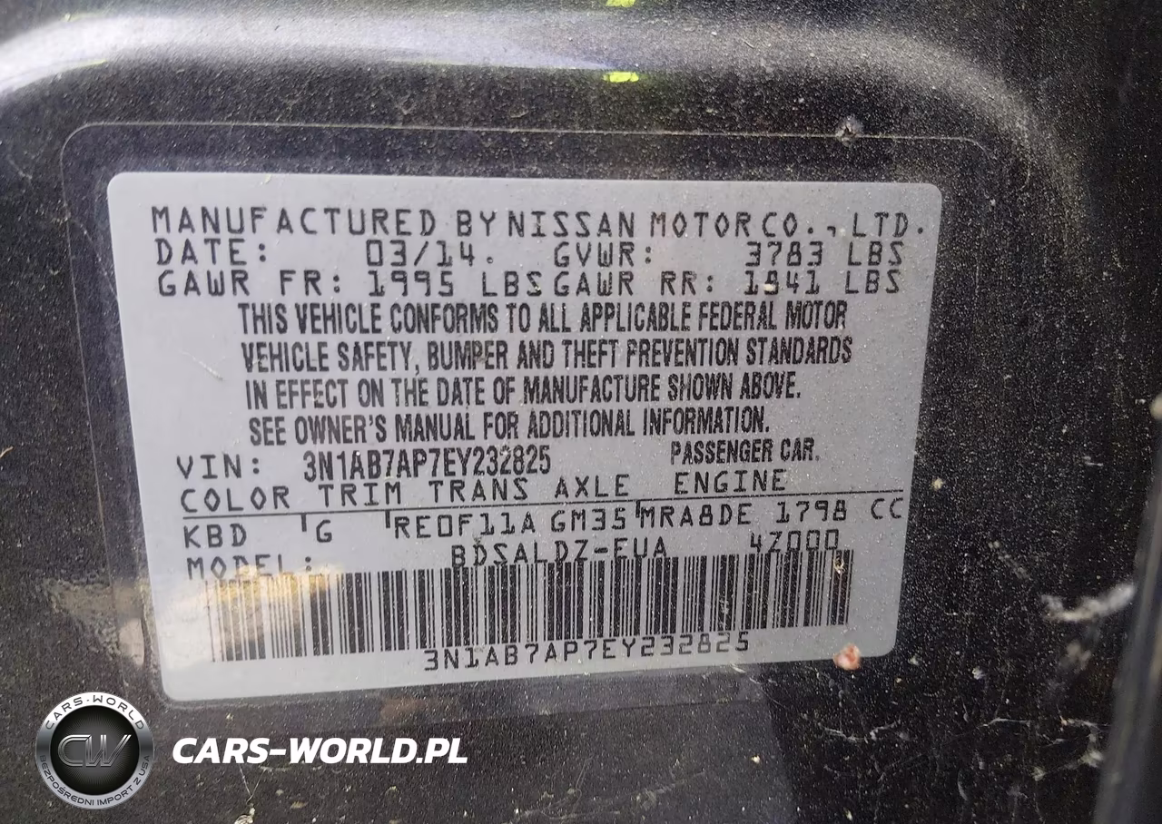 2014 Nissan Sentra Sv VIN:3N1AB7AP7EY232825 - 9