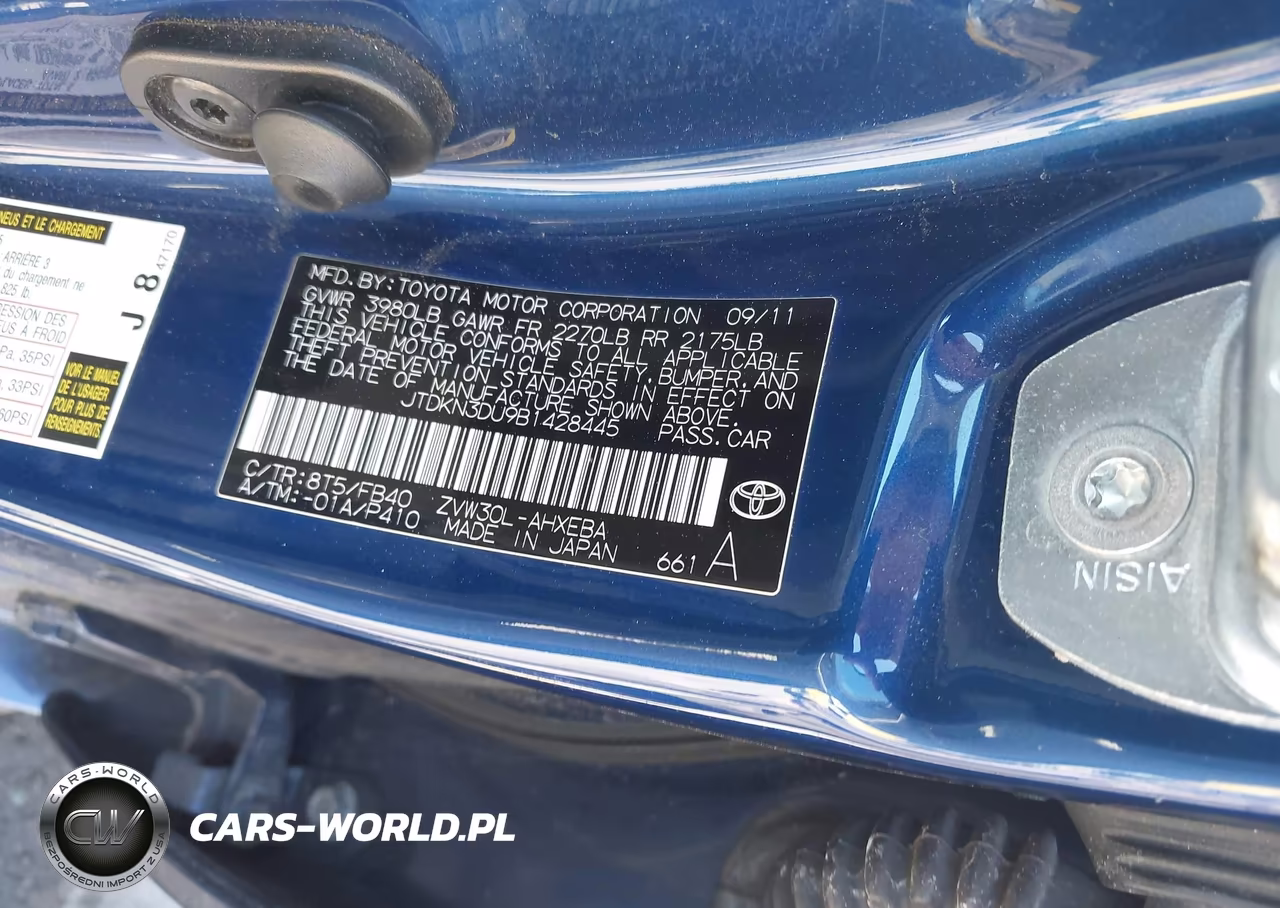 2011 Toyota Prius Three VIN:JTDKN3DU9B1428445 - 9