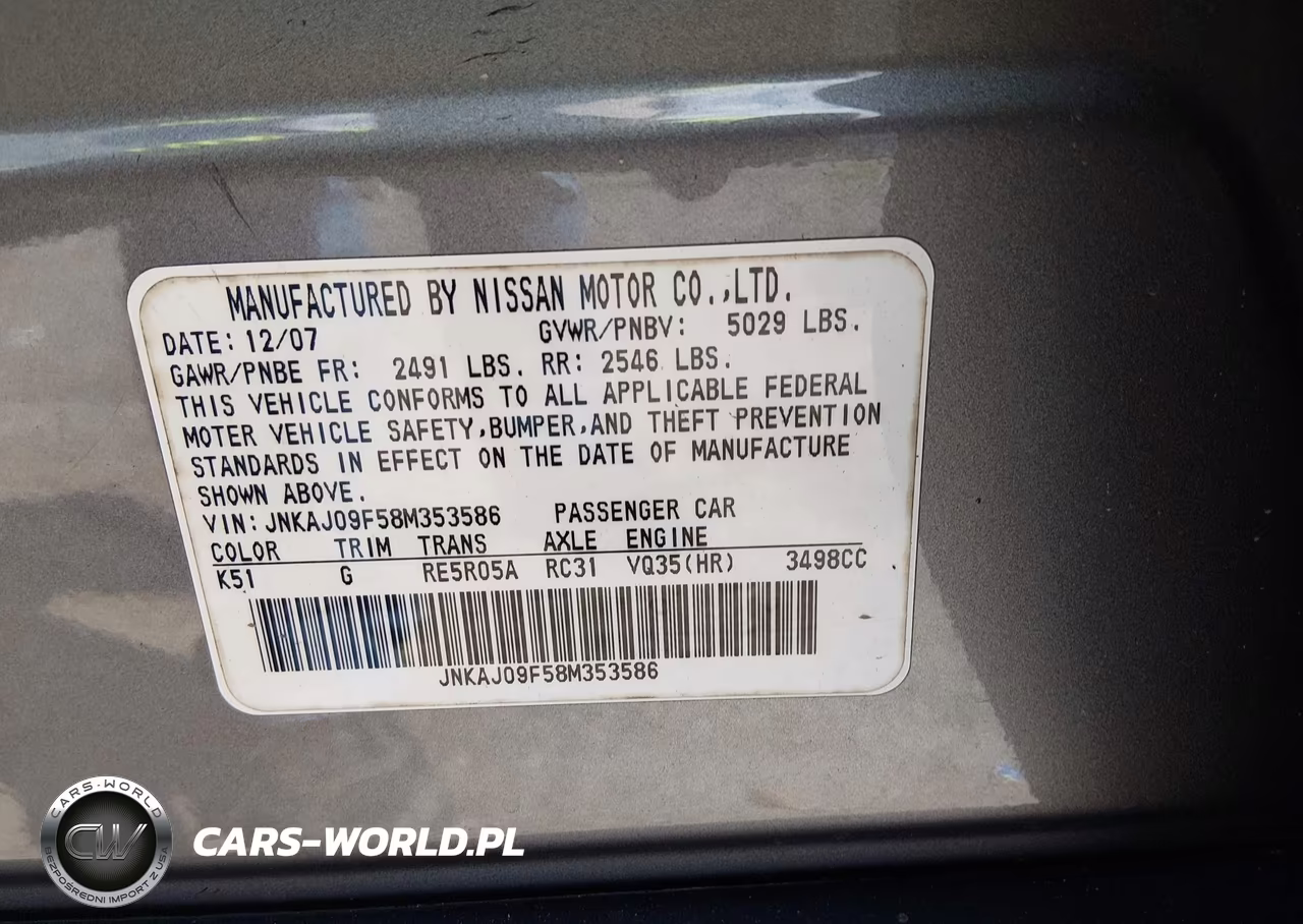 2008 Infiniti Ex35 Journey VIN:JNKAJ09F58M353586 - 9