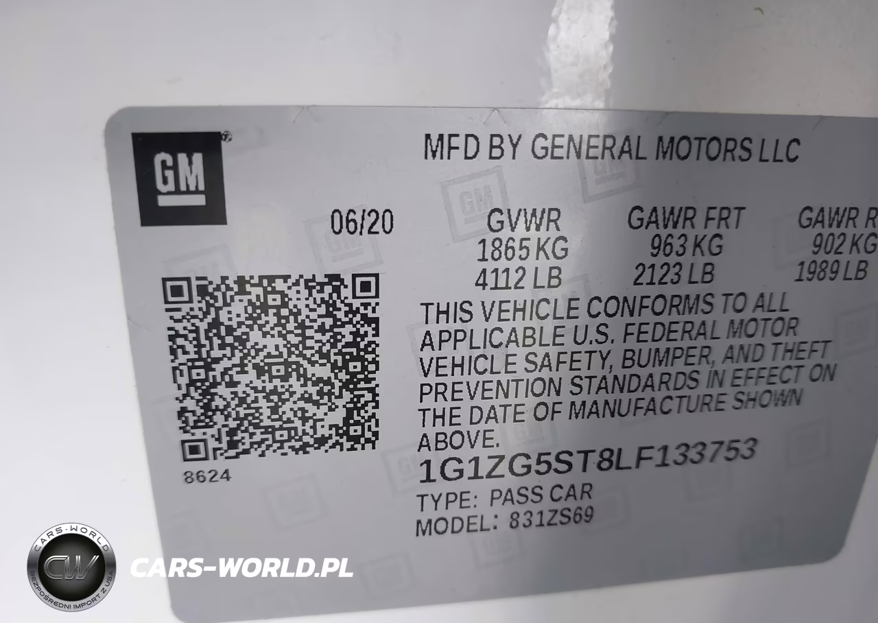 2020 Chevrolet Malibu Fwd Rs VIN:1G1ZG5ST8LF133753 - 9